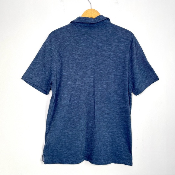 Banana Republic Men’s Polo Shirt Size Large Heather Blue - Picture 2 of 7